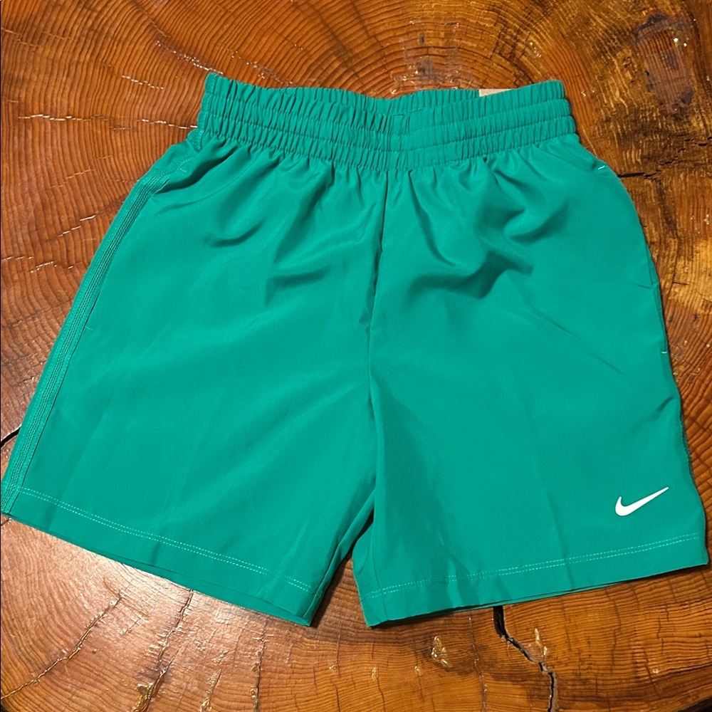 Nike Green Athletic Shorts Drawstring Elastic Waist Size Small NWT *Bundle*